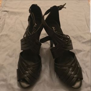 Aldo black heels size 8